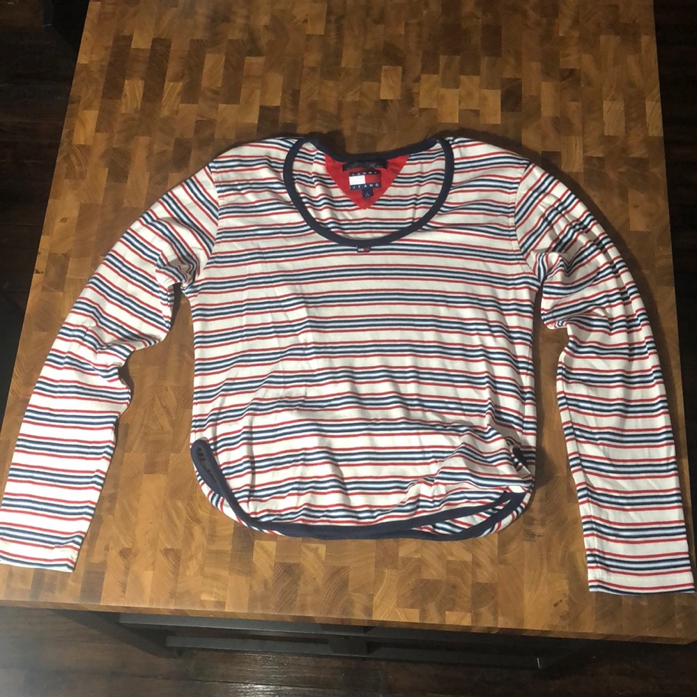 Tommy Jeans Crop Top with Rounded Hemline